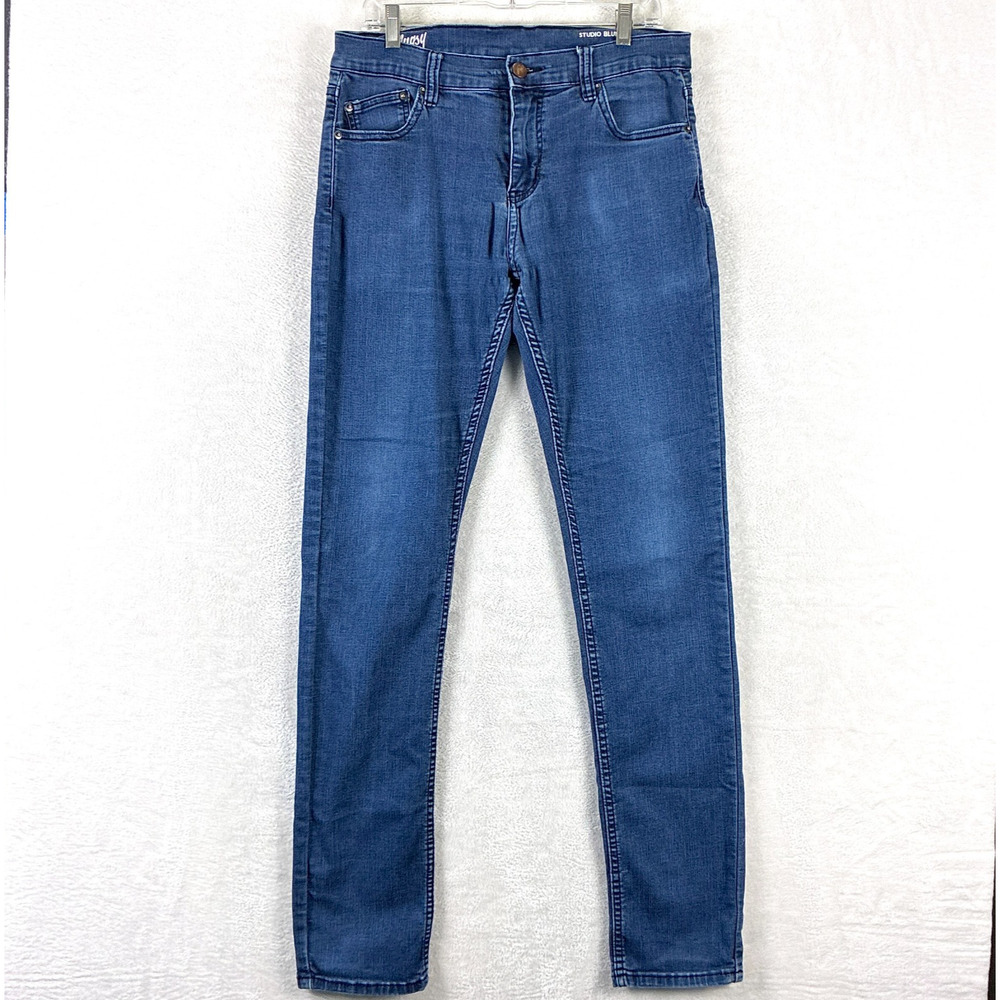 Mugsy Jeans Mens 33x36 Studio Blues Stretch Slim Straight Preppy Going Out